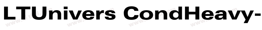 LTUnivers CondHeavy字体转换